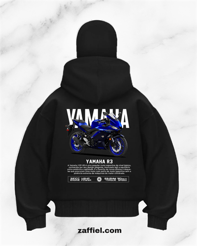 YAMAHA R3 BASKILI MOTORCU FULL ZİP