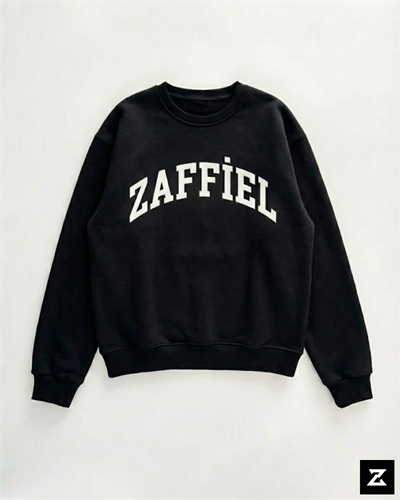 ZAFFİEL Baskılı Regular Pamuk Kumaş Sweat