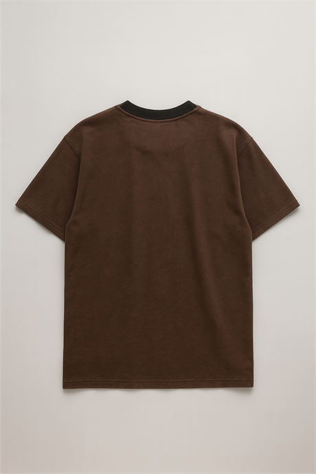 Asid Wash Kahverengi Oversize T-shirt