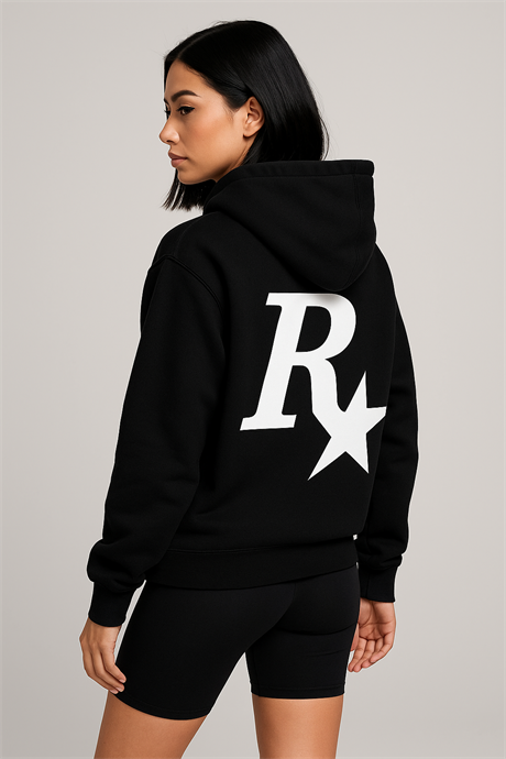 R STAR BASKILI SWEATSHİRT