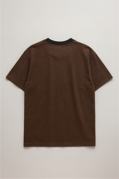 Asid Wash Kahverengi Oversize T-shirt