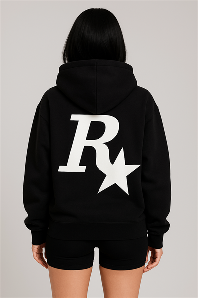 R STAR BASKILI SWEATSHİRT