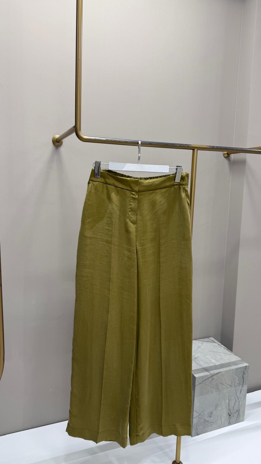 İPEKYOL YAĞ YEŞİLİ BOL KESİM PANTOLON