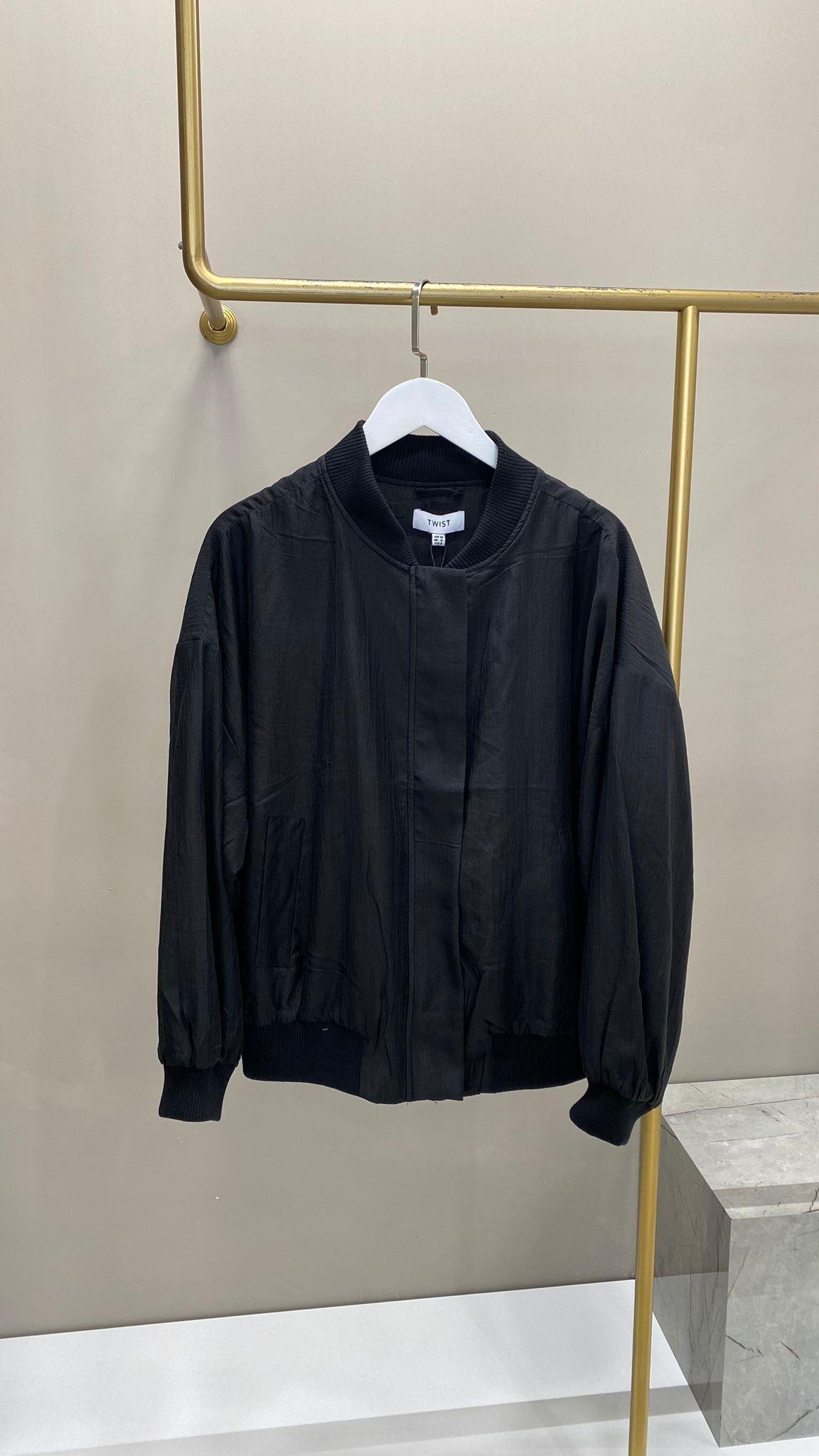 TWİST SİYAH BOMBER CEKET 