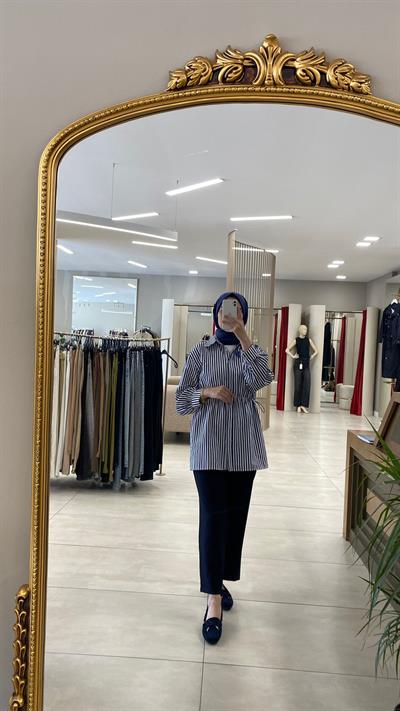 VENÖVE BETTY GÖMLEK LACİVERT