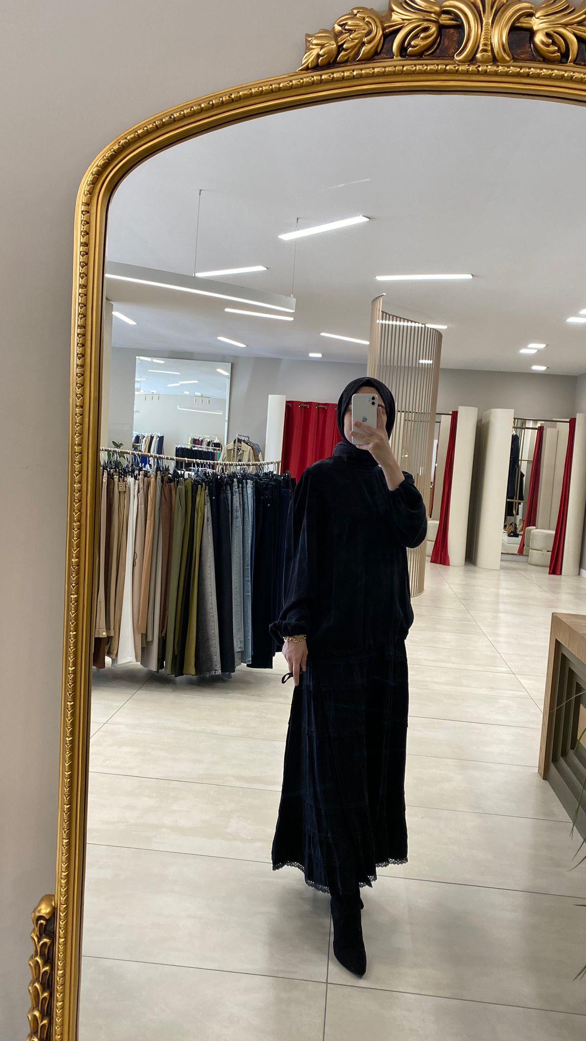 38025 MİSSWHENCE DANTEL DETAYLI ETEK TAKIM