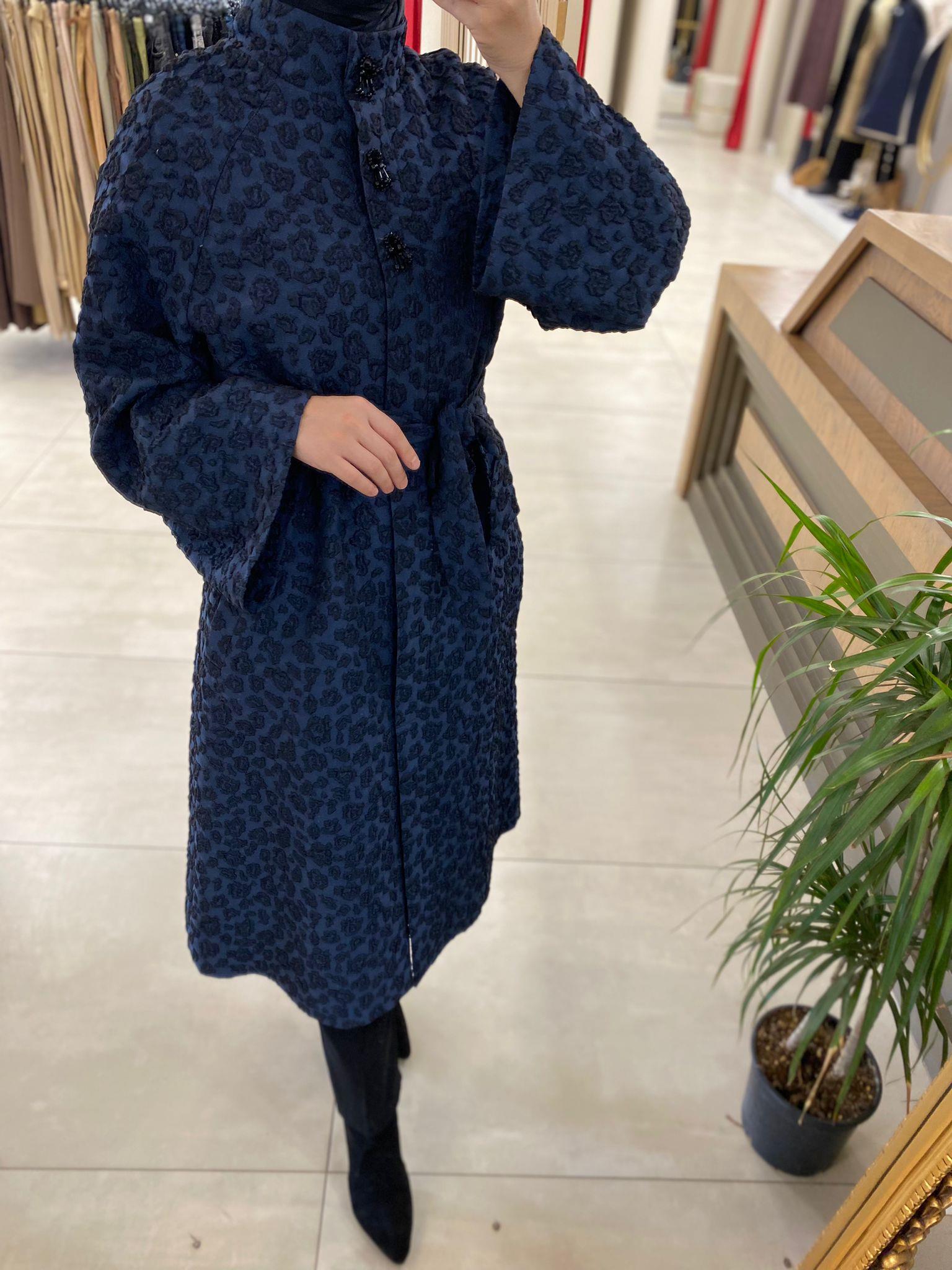 5967 TRENÇ LACİVERT KAP