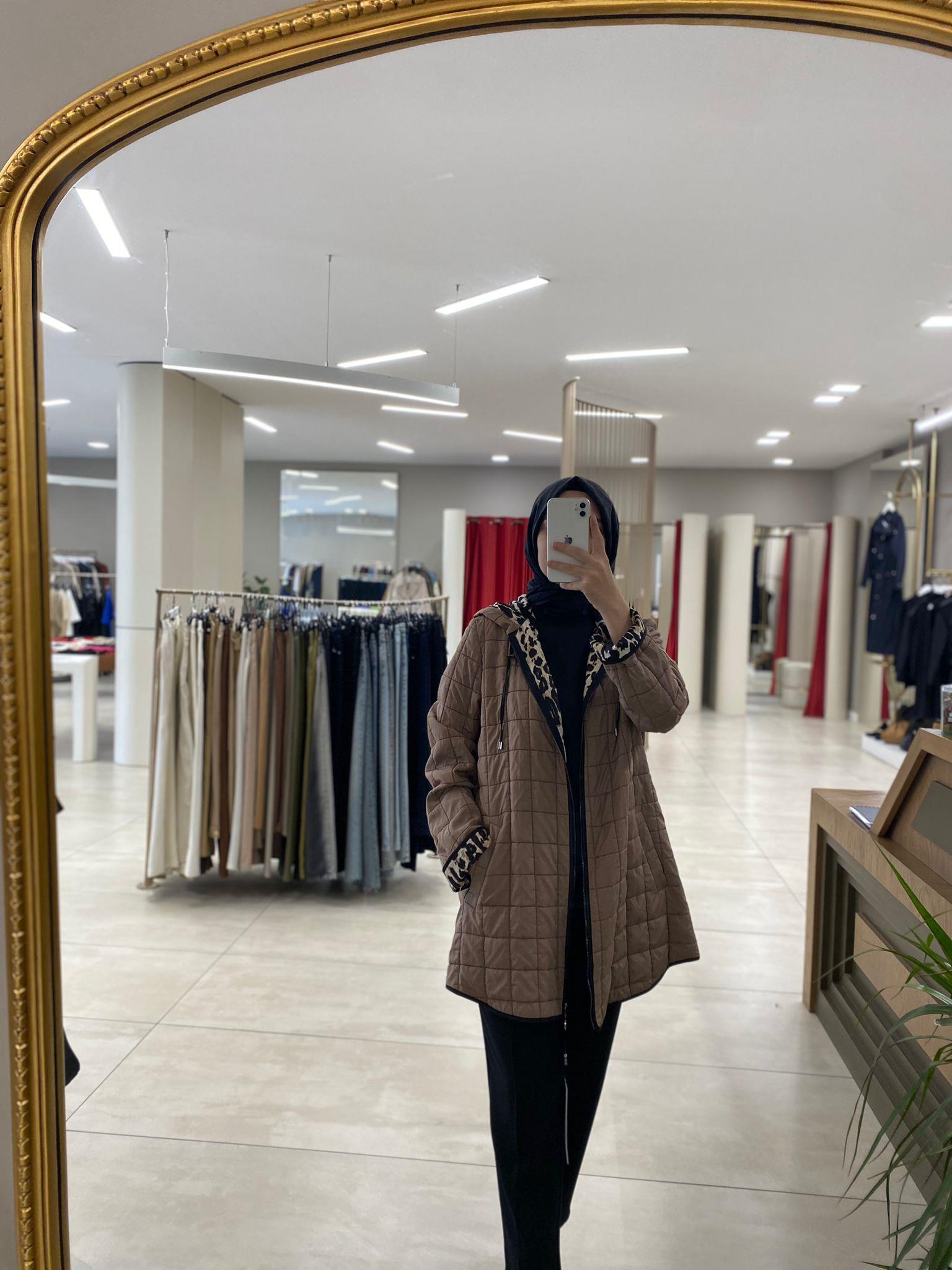 5971 VİZON KAPİTONE KISA MONT