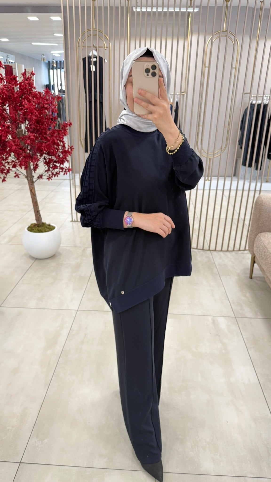 GHİSA LACİVERT TUNİK
