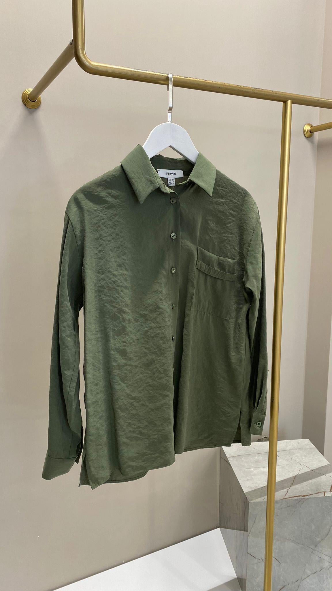 İPEKYOL HAKİ RENK BASİC GÖMLEK