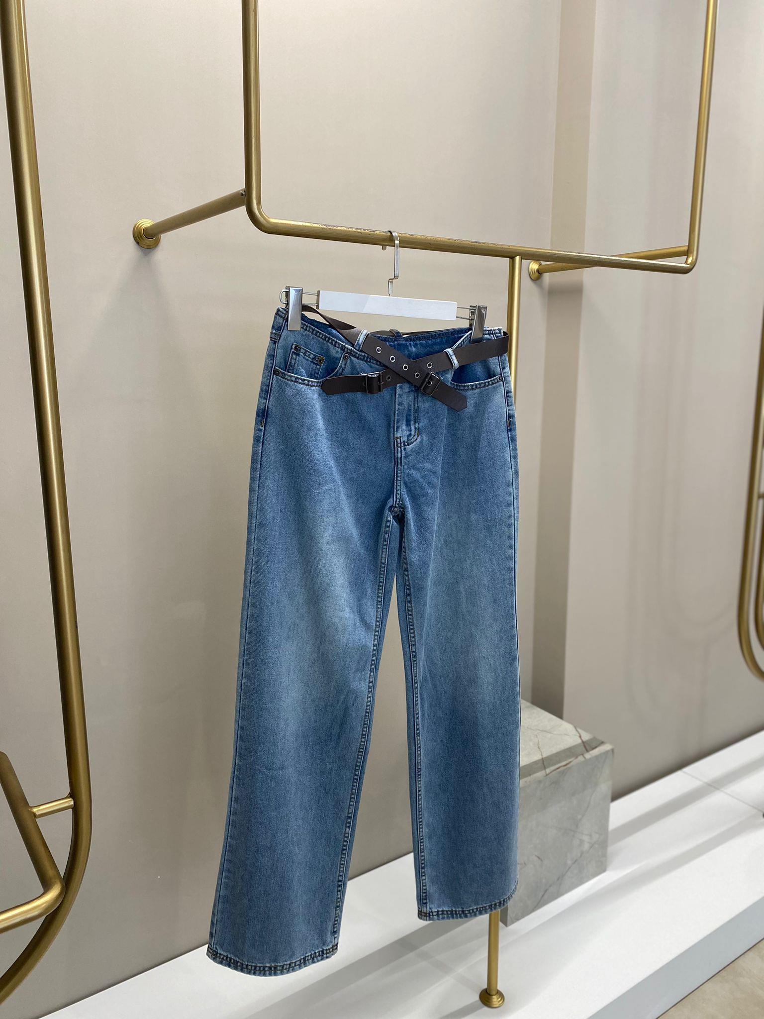 TWİST ÇAPRAZ KEMERLİ JEAN PANTOLON