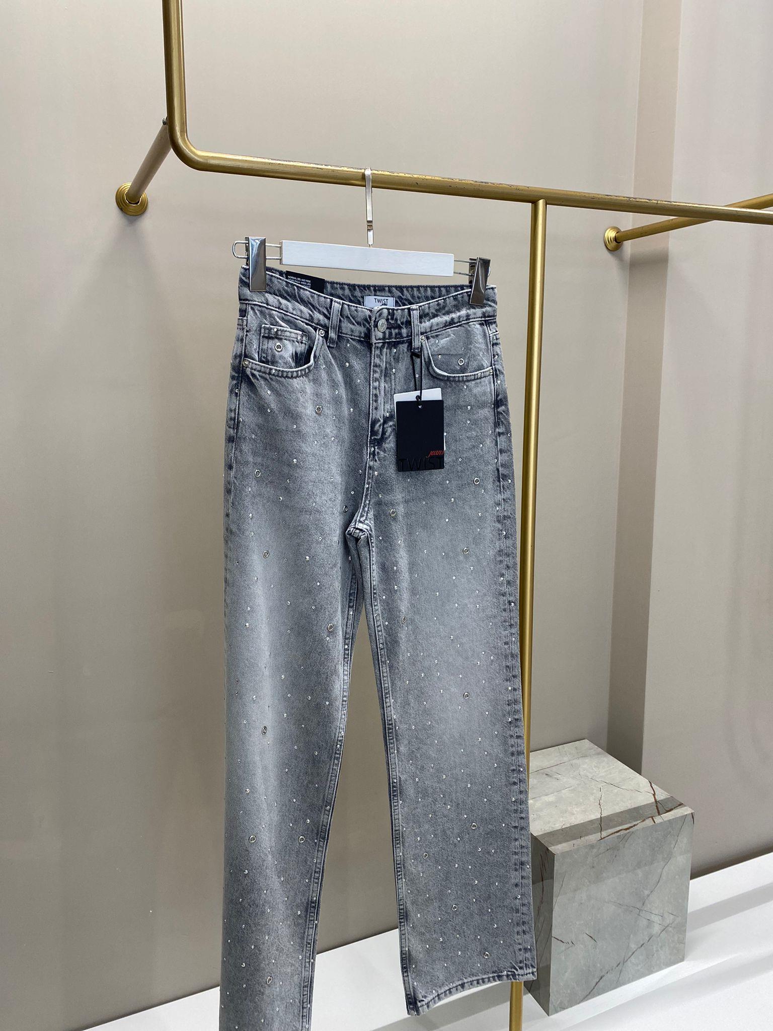 TWİST TROK BASKILI JEAN PANTOLON