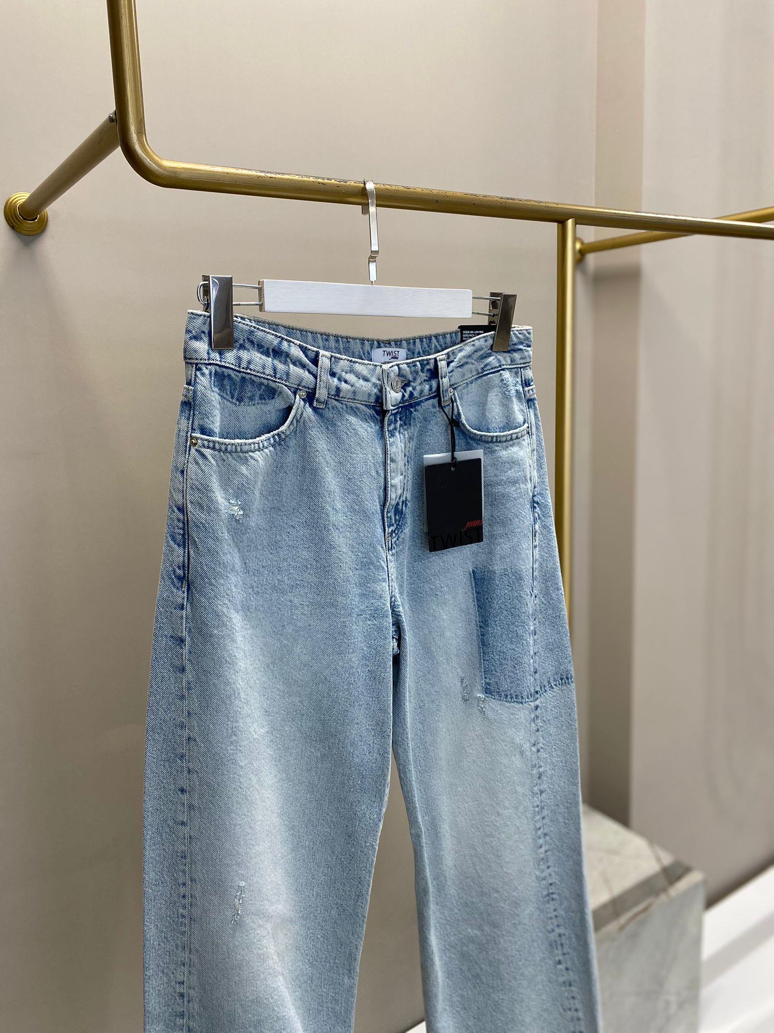 TWİST WİDE LEG JEAN PANTOLON 