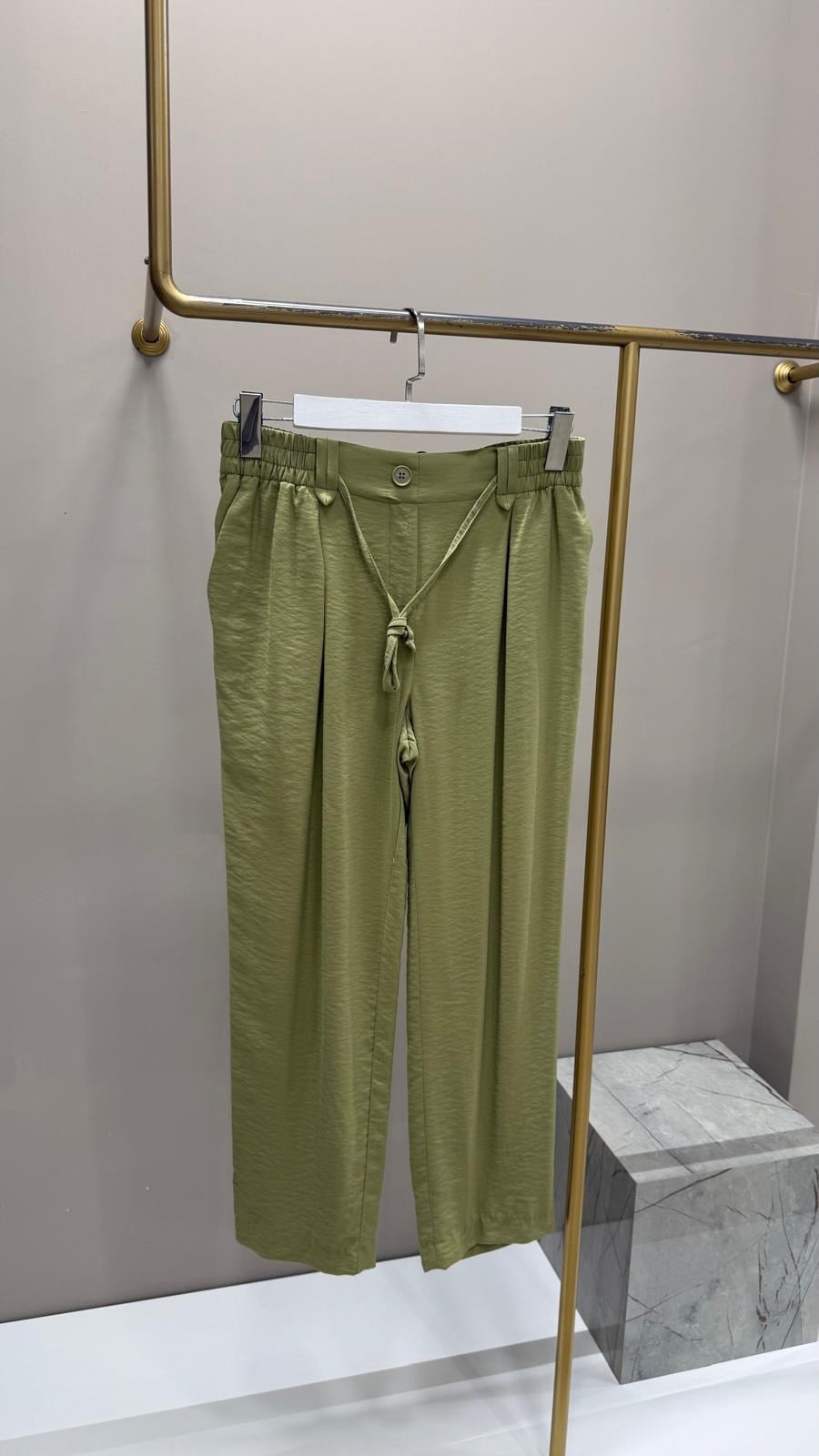 TWİST YEŞİL RENK PANTOLON