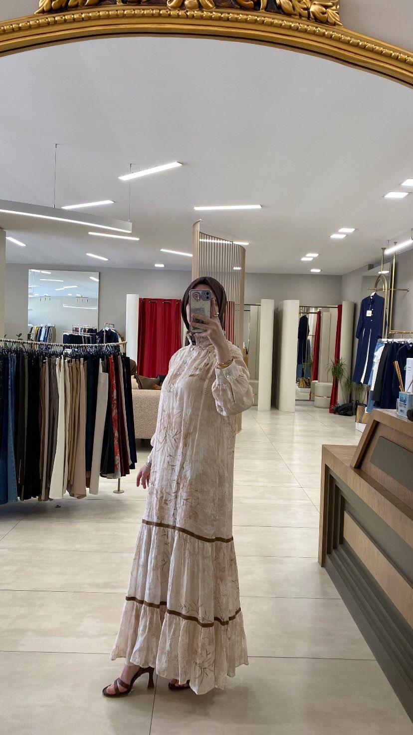 VENÖVE MASHA ELBİSE BEJ