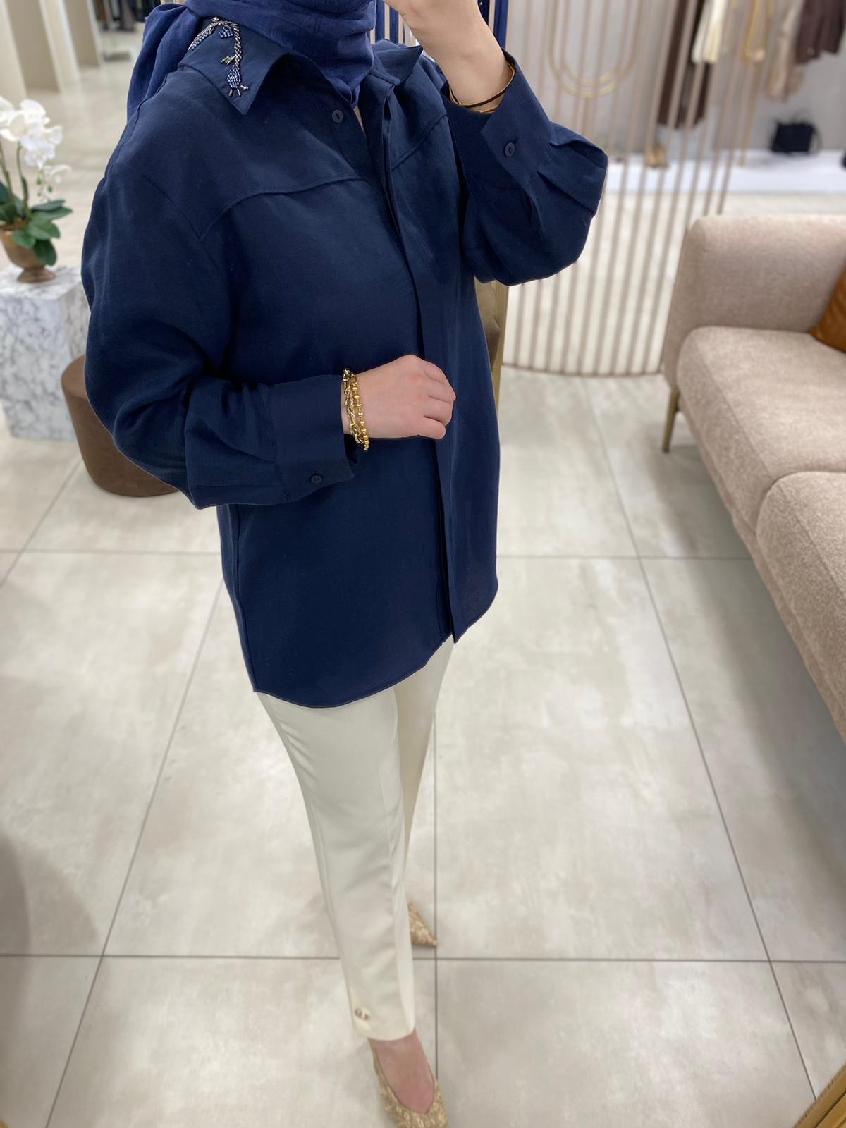 VENÖVE THOMAS GÖMLEK LACİVERT