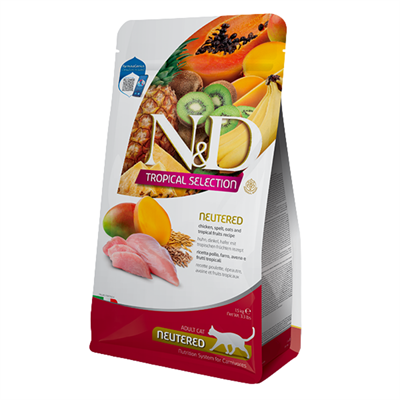 N&D Tropical Tavuklu Kısır Kedi Maması 10 Kg