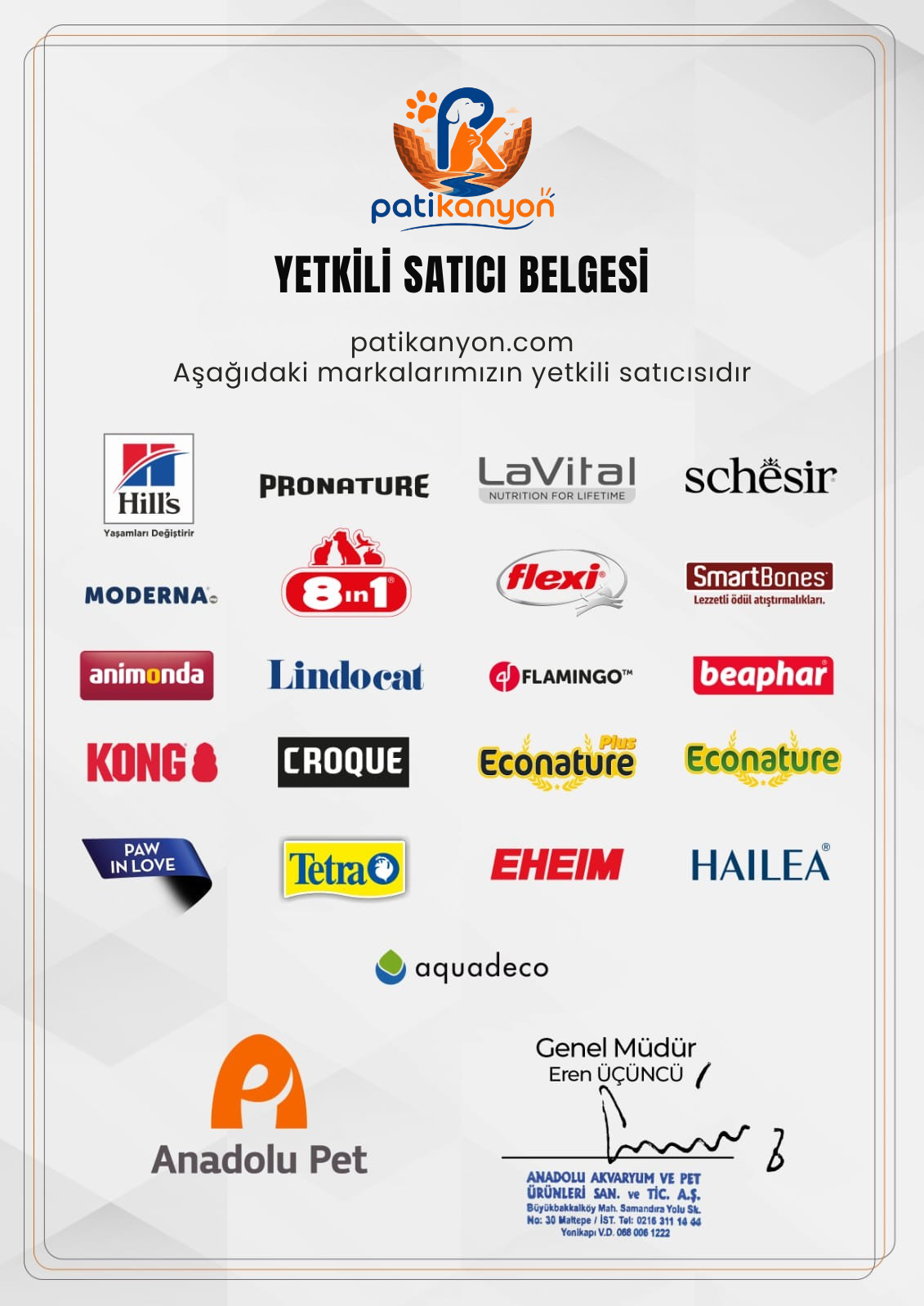 Yetkili Satıcı Belgesi 3