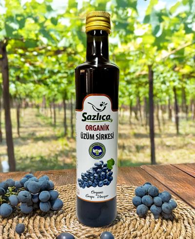 Sirke > Sazlıca Organik Sertifikalı Üzüm Sirkesi 500ML