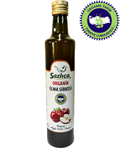 Sazlıca Organik Elma Sirkesi 500 ml