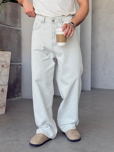 3374 ICE GRİ BOL KALIP BAGGY PANTOLON