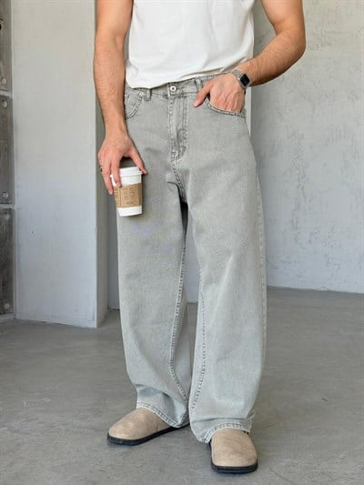 3375 GRİ BOL KALIP BAGGY PANTOLON