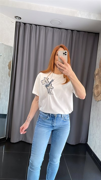 İpkyl Boncuklu Tshirt