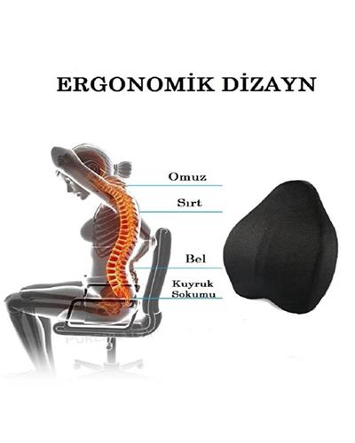 Visko Anatomik Bel ve Sırt Yastığı