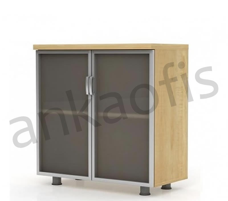 80 lik Ofis Dosya Dolabı - Cam Kapaklı 