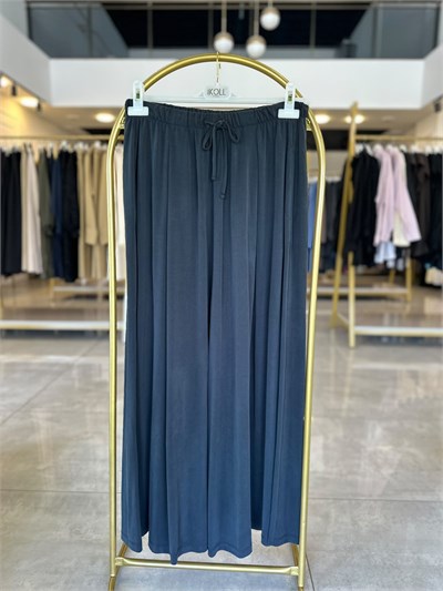 İkoll Pileli Pantolonlu Etek Siyah 35958