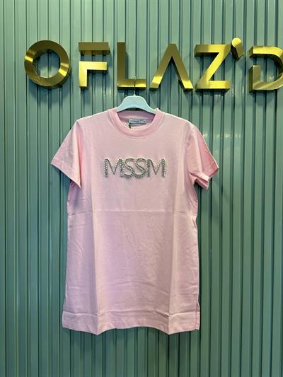 Missemramiss Mssm Taşlı Tshirt Pembe 4741 