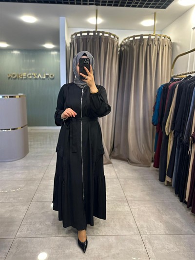 Misswhence Cepli Fermuarlı Kap Siyah 39508