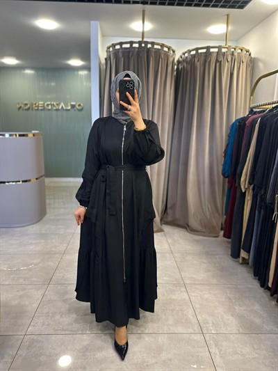 Misswhence Cepli Fermuarlı Kap Siyah 39508