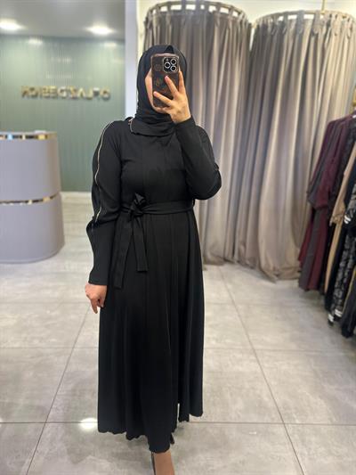 Misswhence Fermuar Detaylı Elbise Siyah 38803