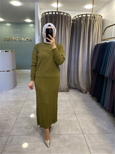 Nuss Kendinden Fitilli Merserize Etekli Takım Lime 27K 702 