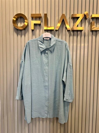 Nuss Oversize Düğmeli Gömlek Akdeniz 26Y 3001