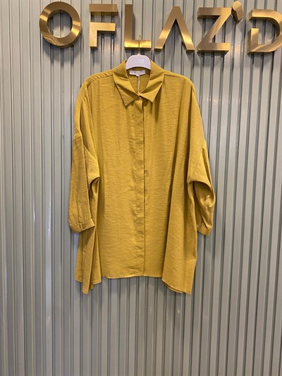 Nuss Oversize Düğmeli Gömlek Amber 26Y 3001