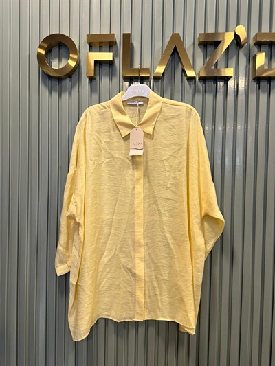 Nuss Oversize Düğmeli Gömlek Vanilin 26Y 3001