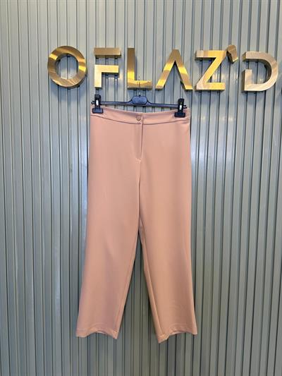 Sentez Arkası Lastikli Tek Düğme Rahat Pantolon Camel 5405 