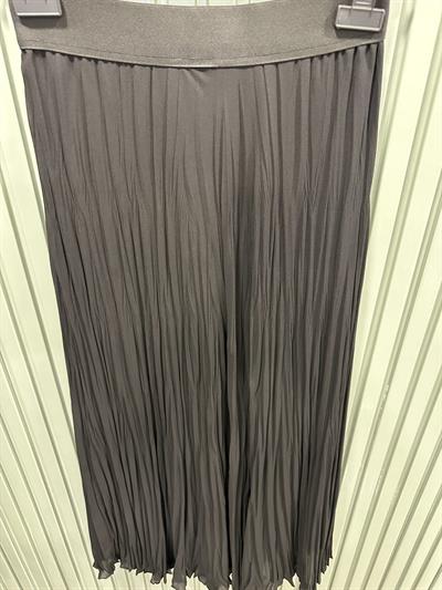 Sentez Şifon Kırıştırma Etek Siyah Sz 5432 