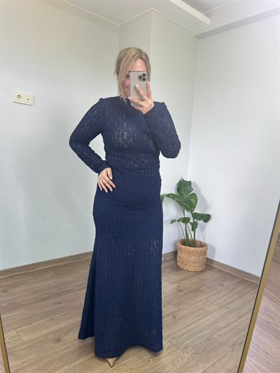Orijinal Marka Maxi boy Dantel Etek(Haki Yeşil)