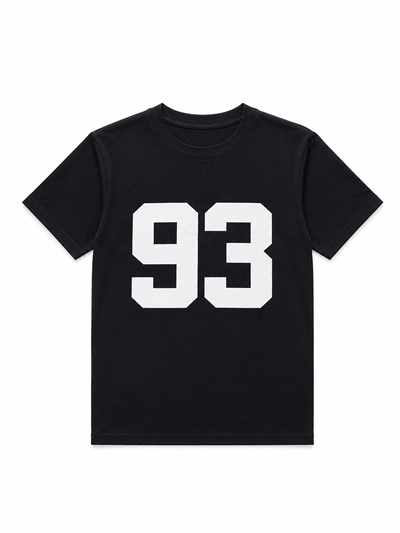 93 Baskılı Bisiklet Yaka Tshirt 