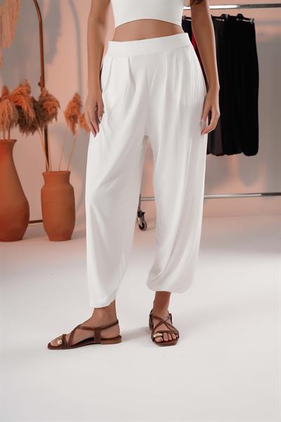 Cepli Pileli Şalvar Pantolon 