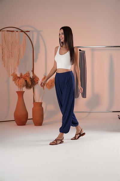 Cepli Pileli Şalvar Pantolon 