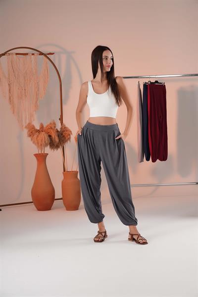 Cepli Pileli Şalvar Pantolon 