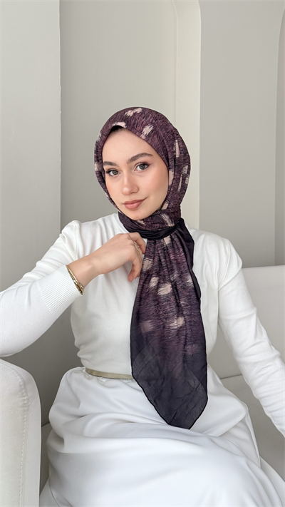 Bambi Bambu Kraş Eşarp - Mürdüm