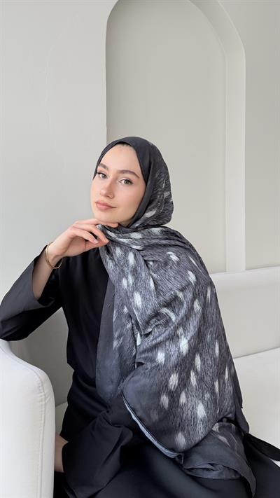 Bambi Bambu Kraş Şal - Antrasit