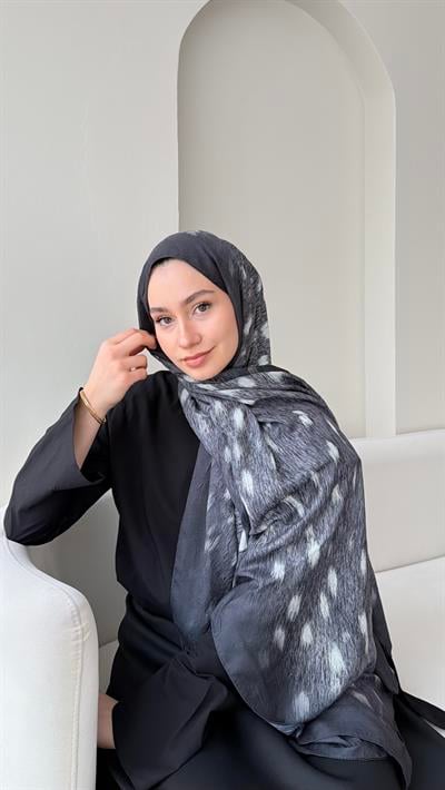 Bambi Bambu Kraş Şal - Antrasit