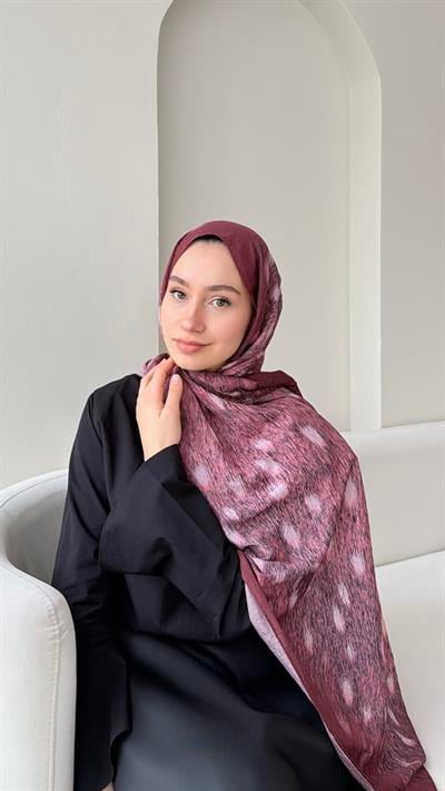 Bambi Bambu Kraş Şal - Gül Kurusu