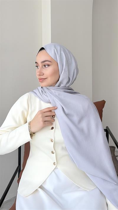 Dalya İpeksi Jakar Şal - Gümüş